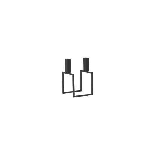Cube Line Candlestick by Audo #Black