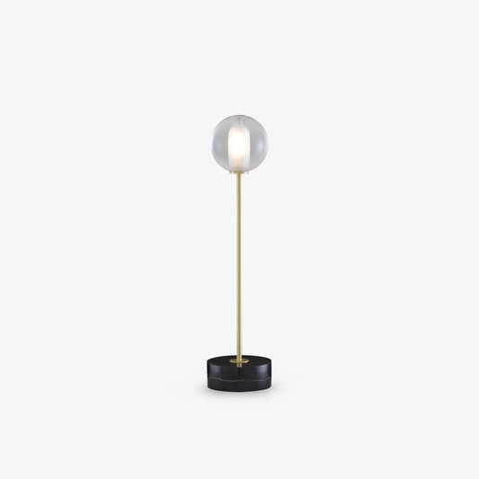 CALOT - Table lamp with marble base and glass shade