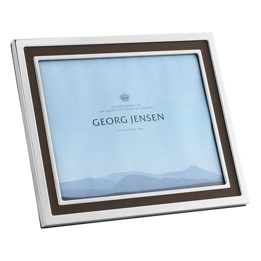 Manhattan picture frame by Georg Jensen #large, stainless steel - leather #