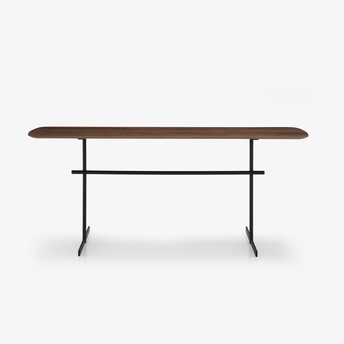 PRADO - Rectangular steel and wood coffee table