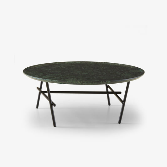 YURAGI - Low round marble coffee table