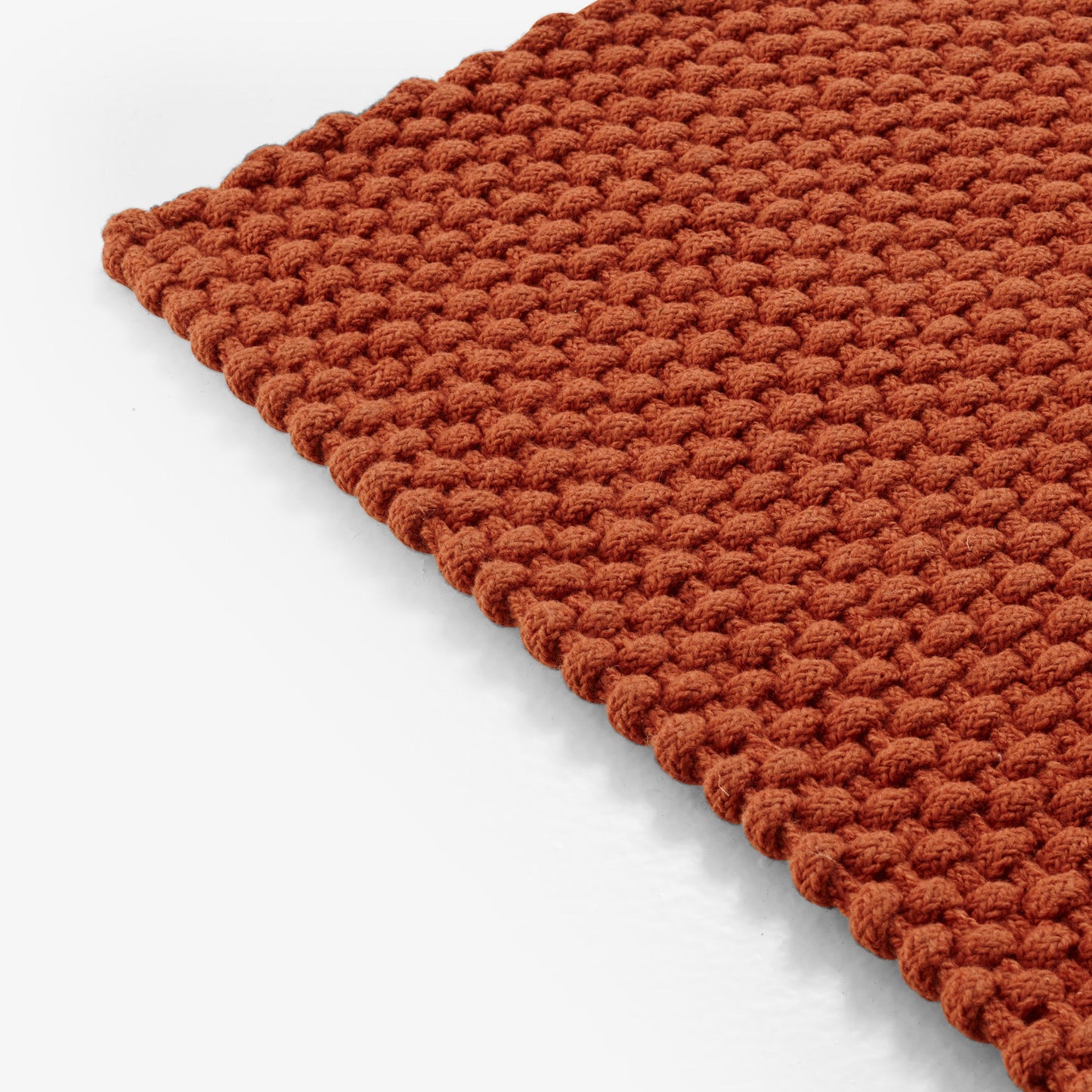 ROPE - Solid-color rectangular recycled PET outdoor rugs