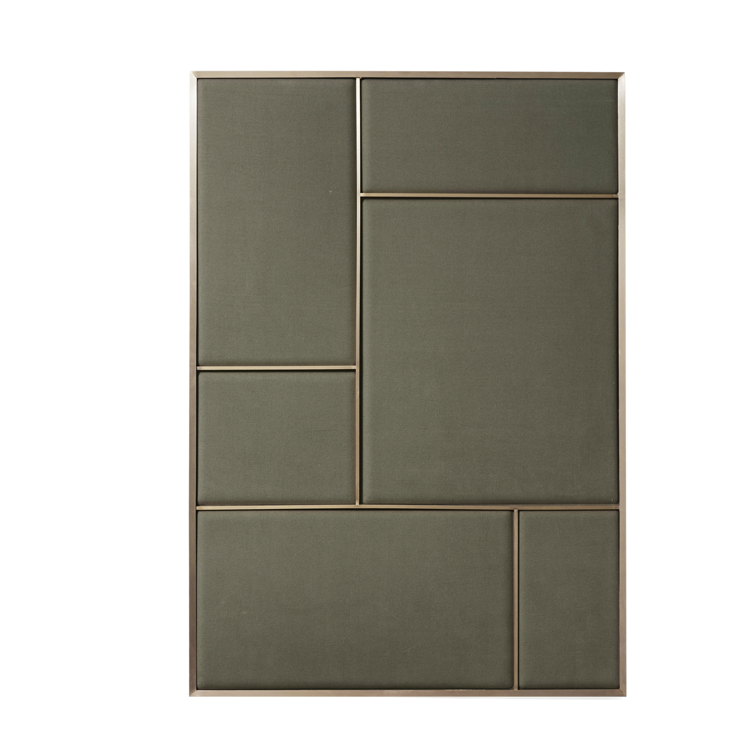 Nouveau Pin Notice Board Large by Please wait to be seated #Brass/Oyster Grey