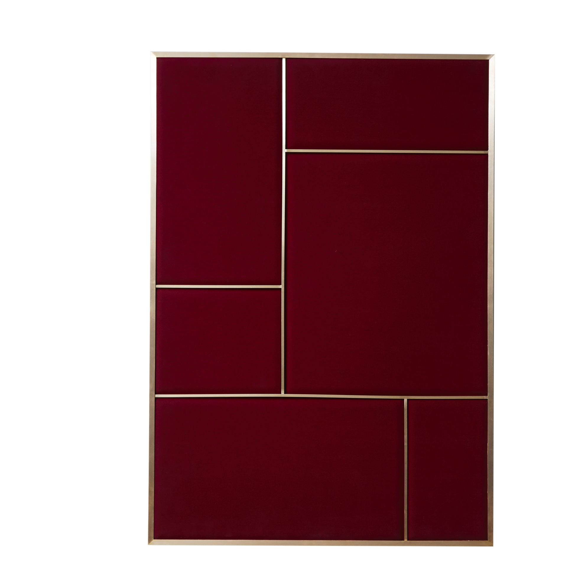 Nouveau Pin Notice Board Large by Please wait to be seated #Brass/ Rouge Noir