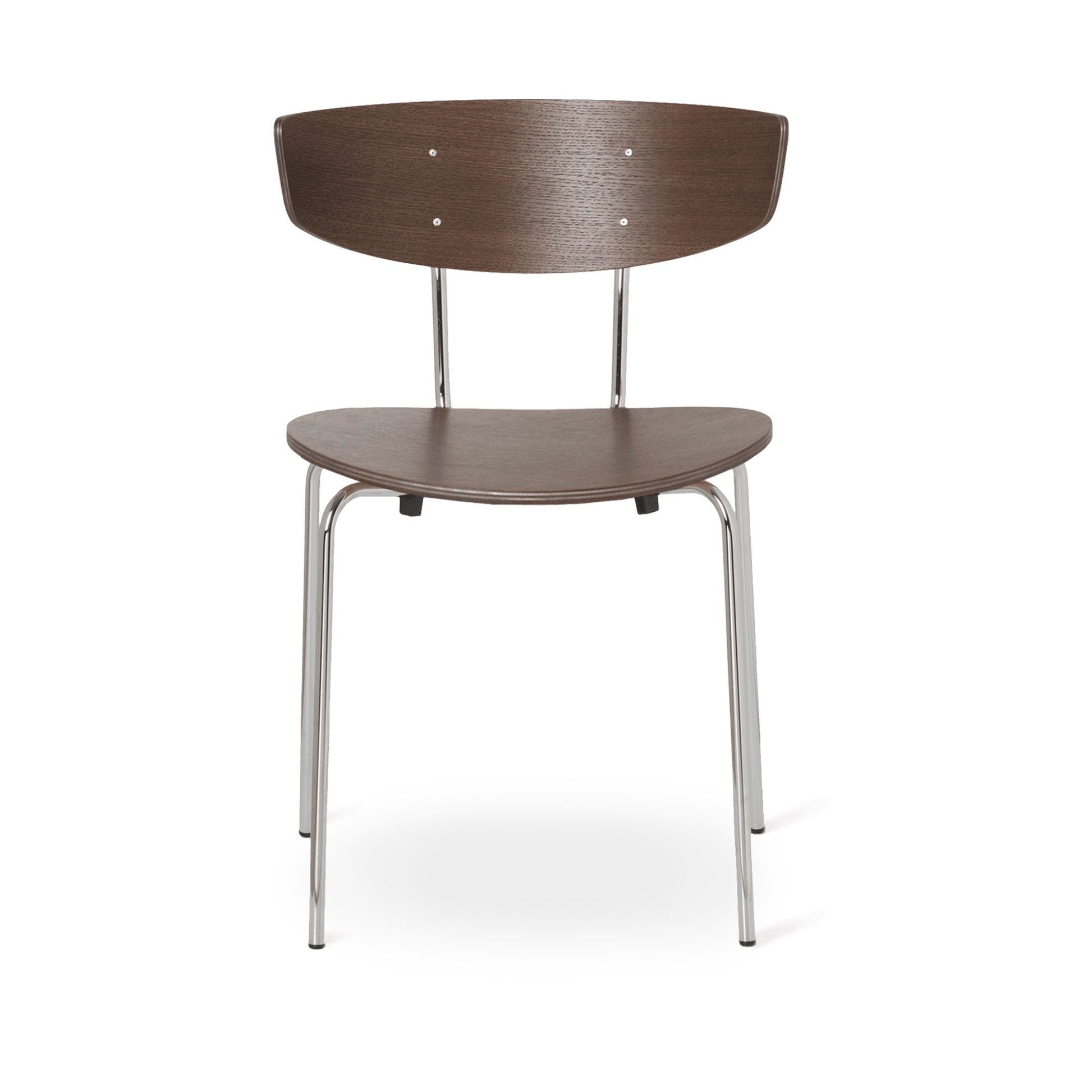Herman Dining Chair by Ferm Living #Chrome/ Dark Stained Oak