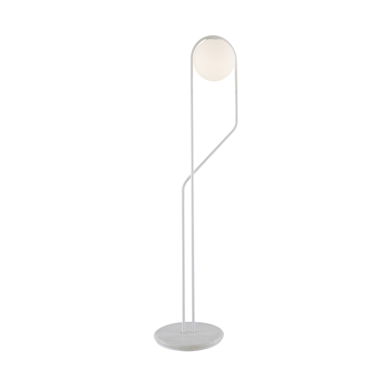 ASTRÉE - Metal floor lamp with marble base