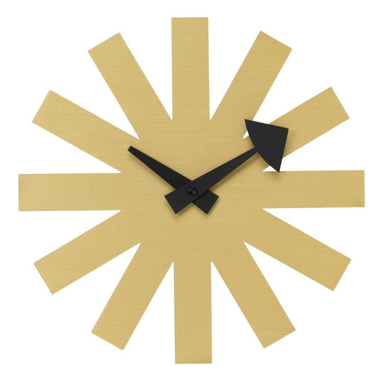 Asterisk wall clock by Vitra #brass #