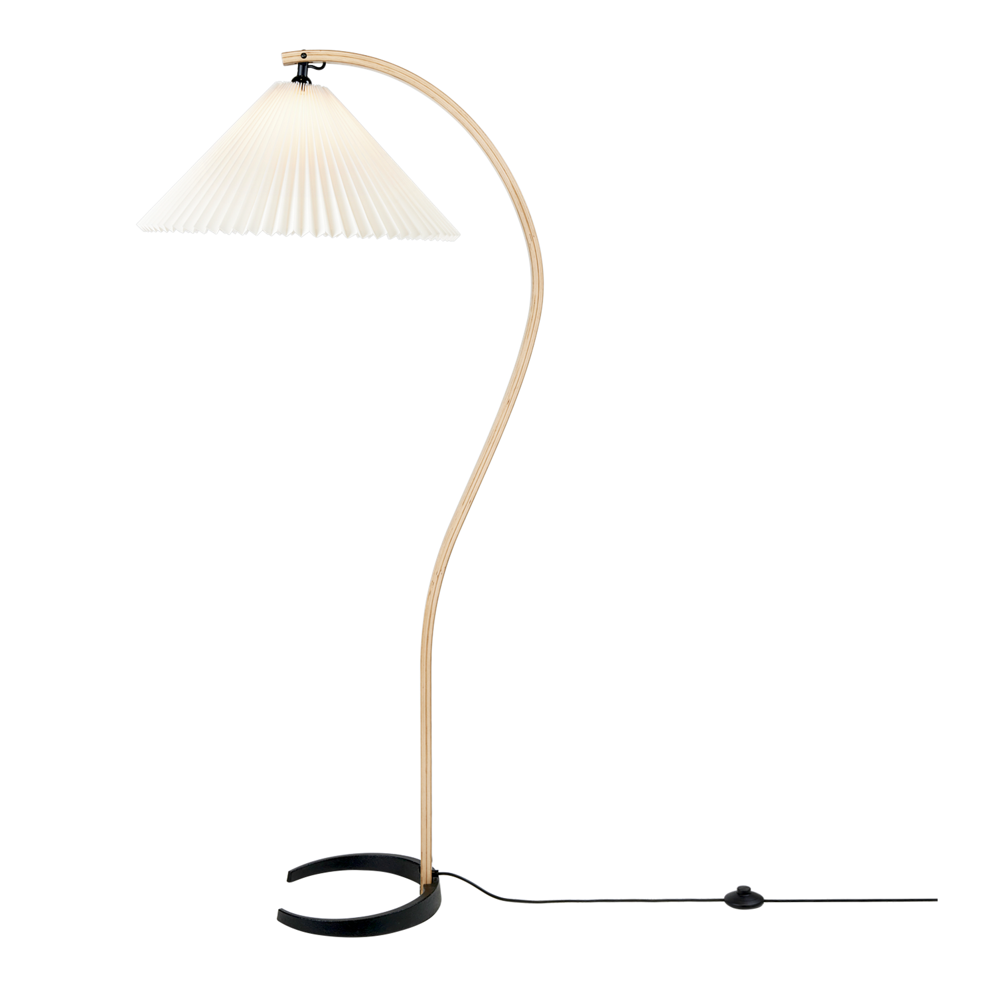 Timberline Floor Lamp by GUBI #Oak and Birch/ White