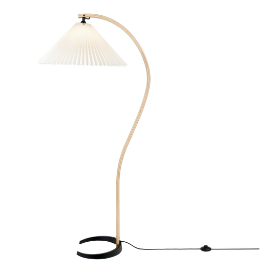 Timberline Floor Lamp by GUBI #Oak and Birch/ White