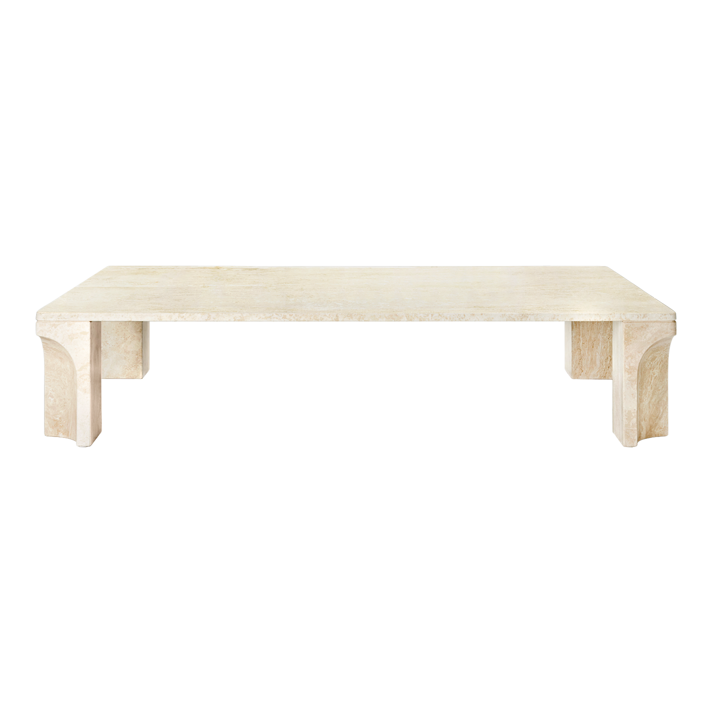 Doric Coffee Table Rectangular 140 x 80 cm by GUBI #Neutral White
