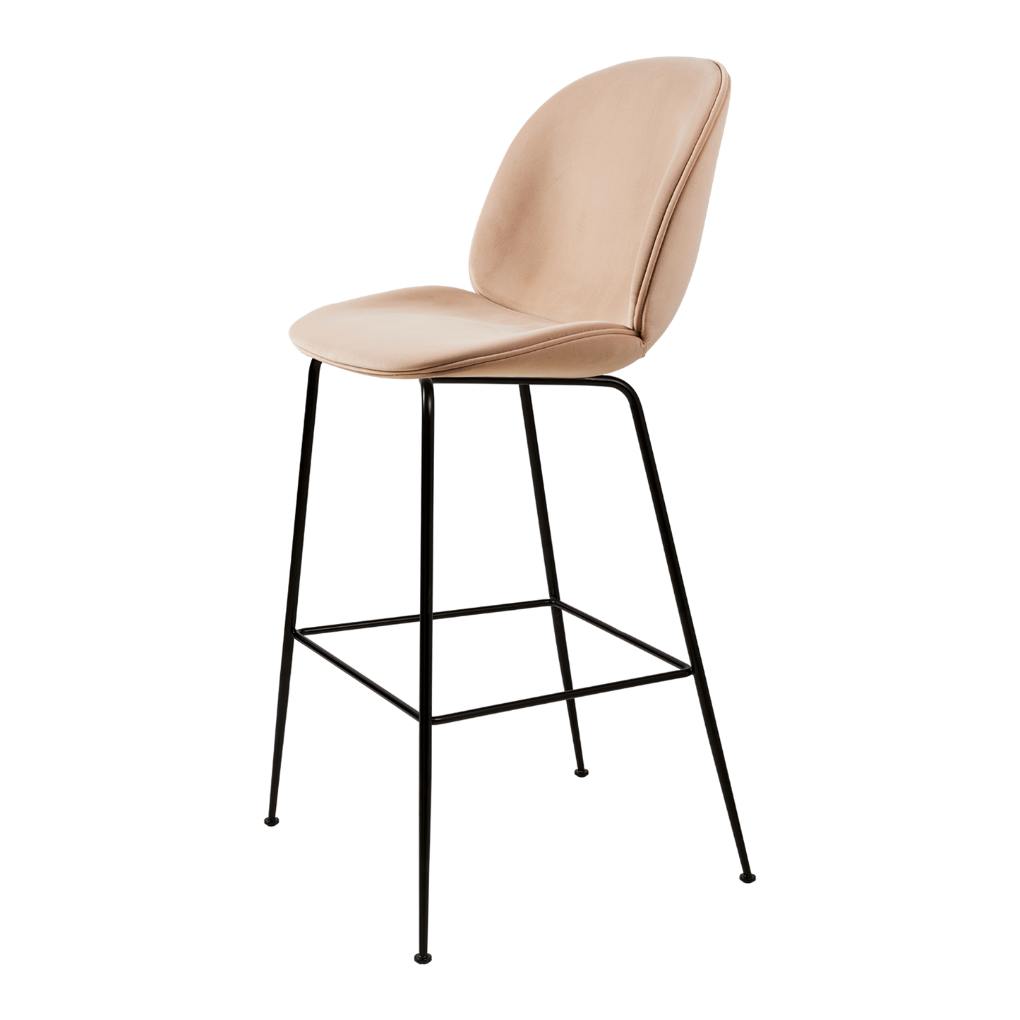 Beetle Bar Stool 75 Conic Base by GUBI #GUBI Beetle Bar Stool H75 Upholstered I Sunday 034