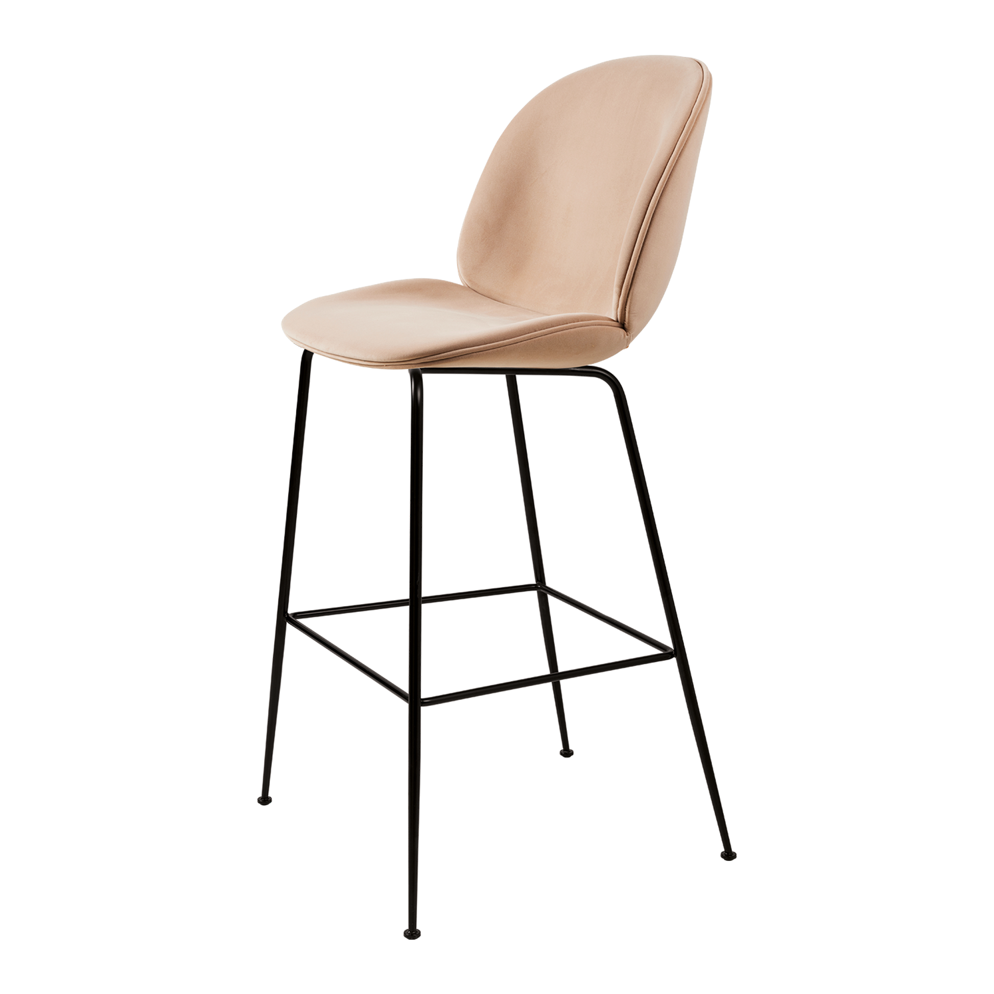 Beetle Bar Stool 75 Conic Base by GUBI #GUBI Beetle Bar Stool H75 Upholstered I Sunday 034