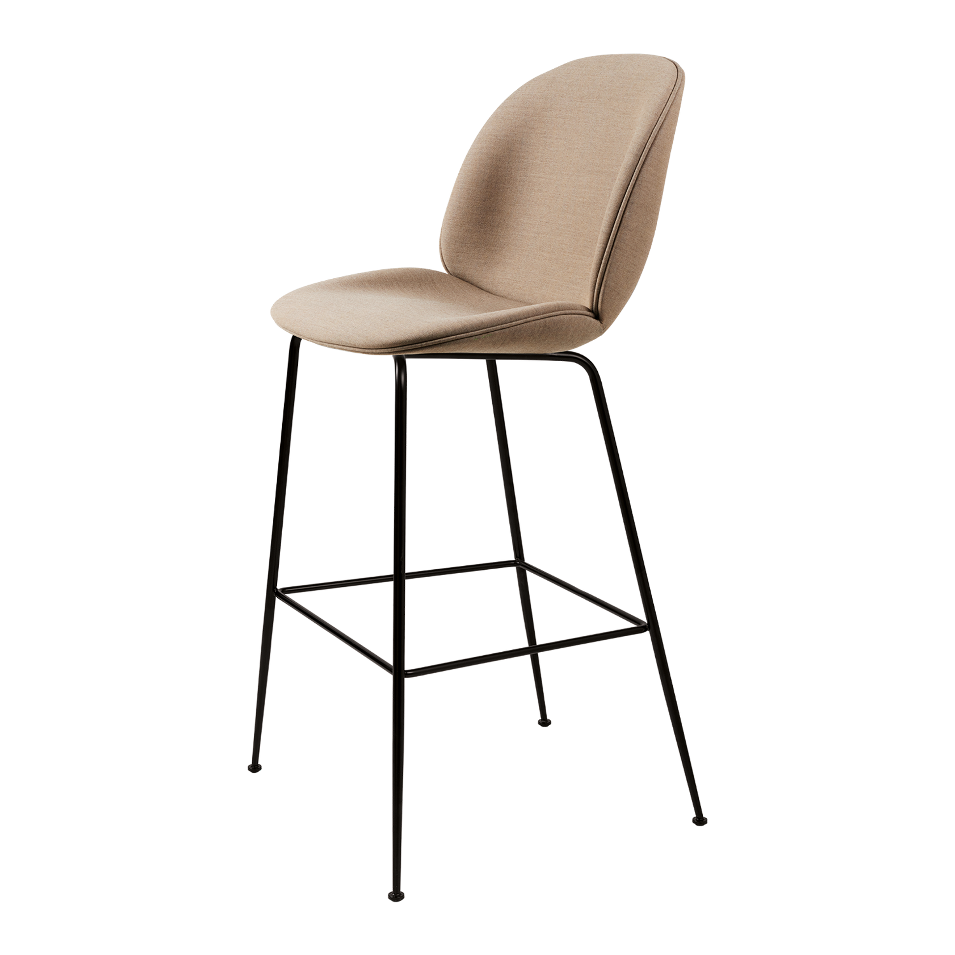 Beetle Bar Stool 75 Conic Base by GUBI #GUBI Beetle Bar Stool H75 Upholstered In Remix 3 233