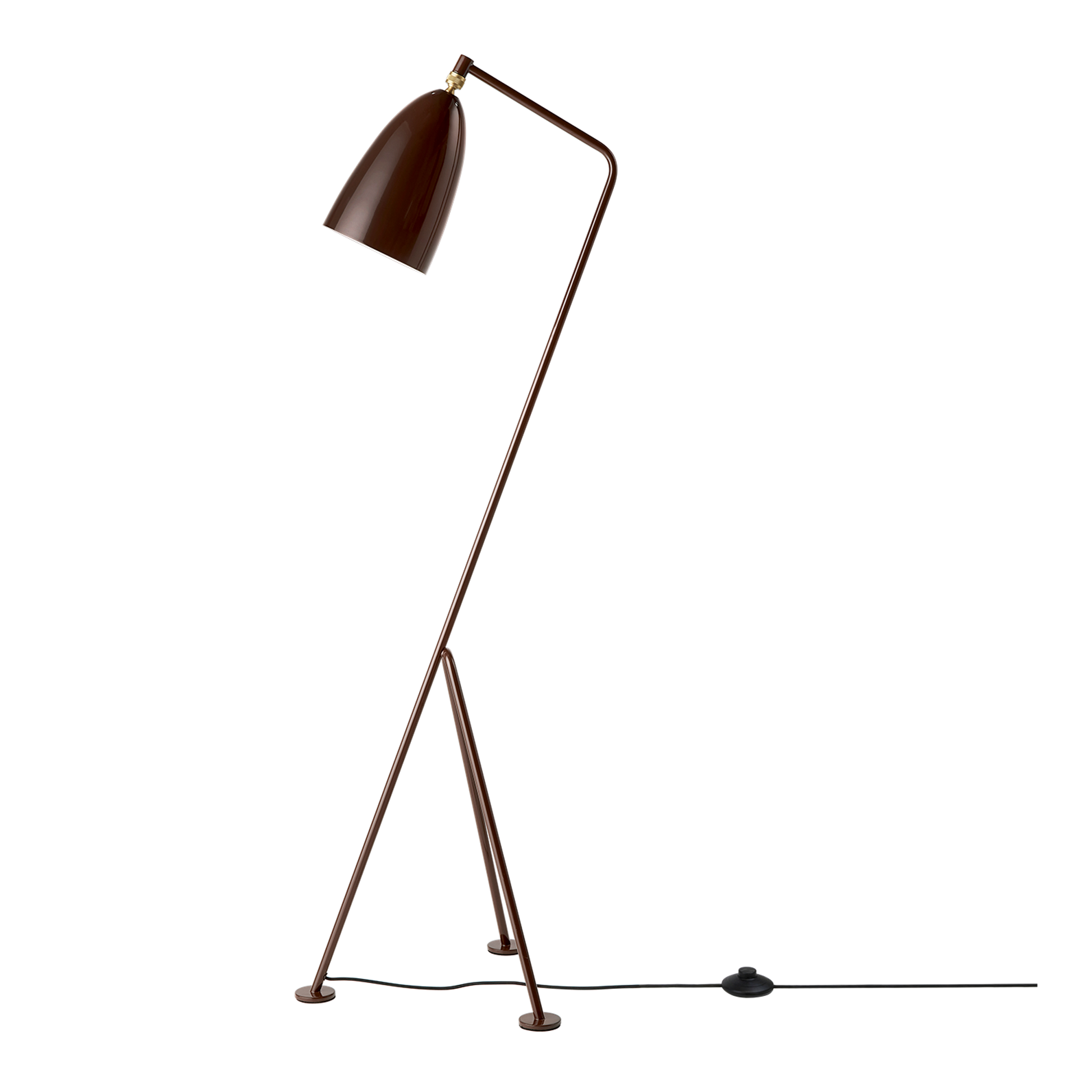 Grossman Collection Gräshoppa Floor Lamp by GUBI #Glossy Walnut Brown