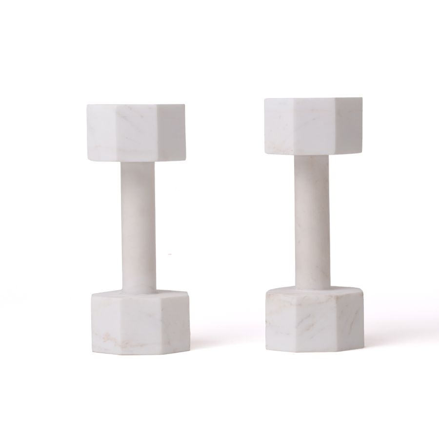 Marble Decorative Object Lvdis Set 2 Dumbell by Seletti #KG. 2