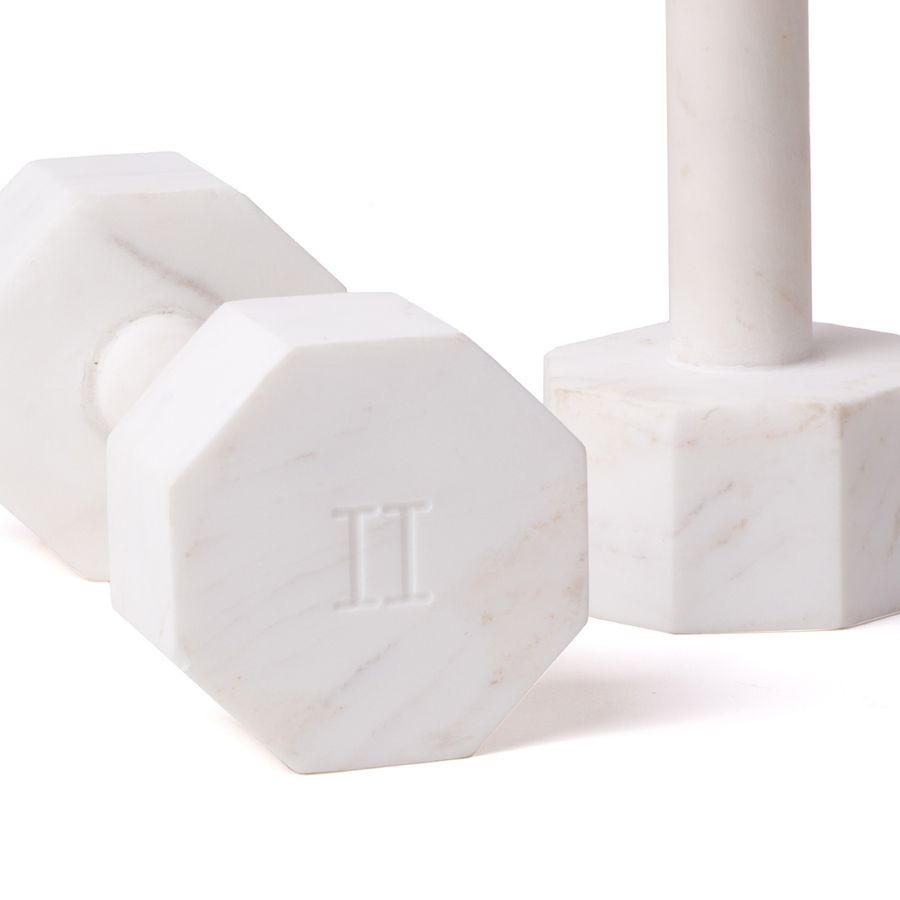 Marble Decorative Object Lvdis Set 2 Dumbell by Seletti #KG. 2