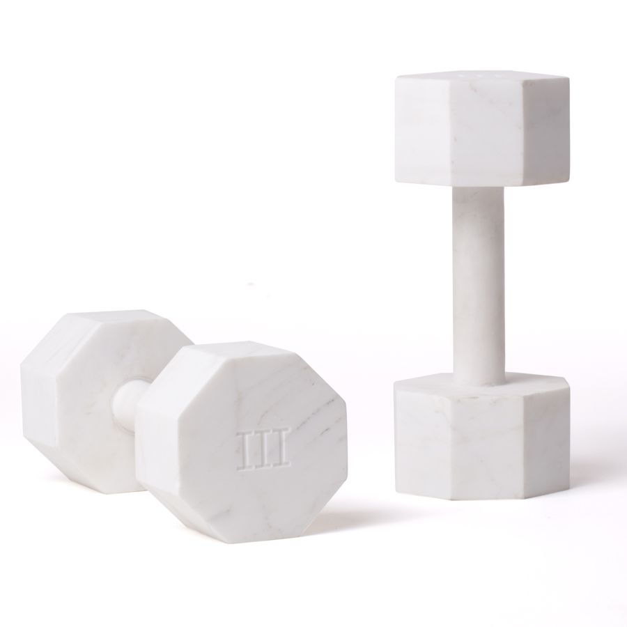 Marble Decorative Object Lvdis Set 2 Dumbell by Seletti #KG. 3