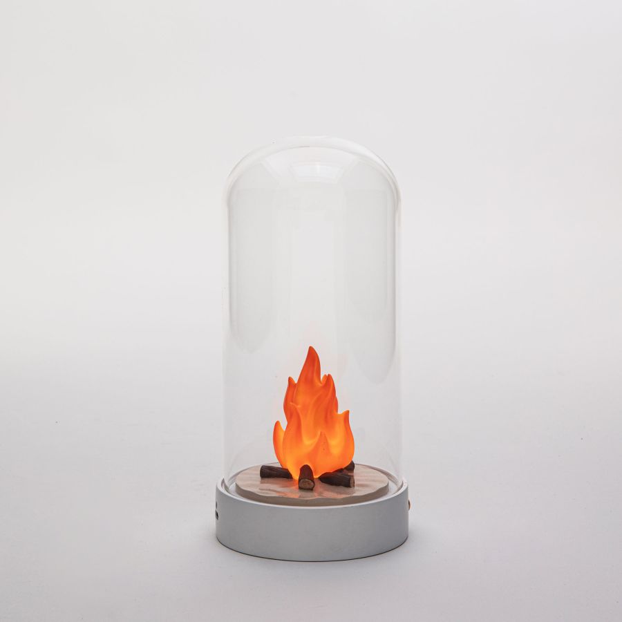 Resin and Glass Table Lamp My Little Bonfire by Seletti #Bonfire