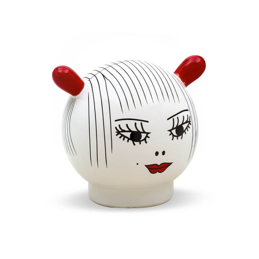 Fine Porcelain Spare part for Canopie Vase Zoe Head Spare part by Seletti