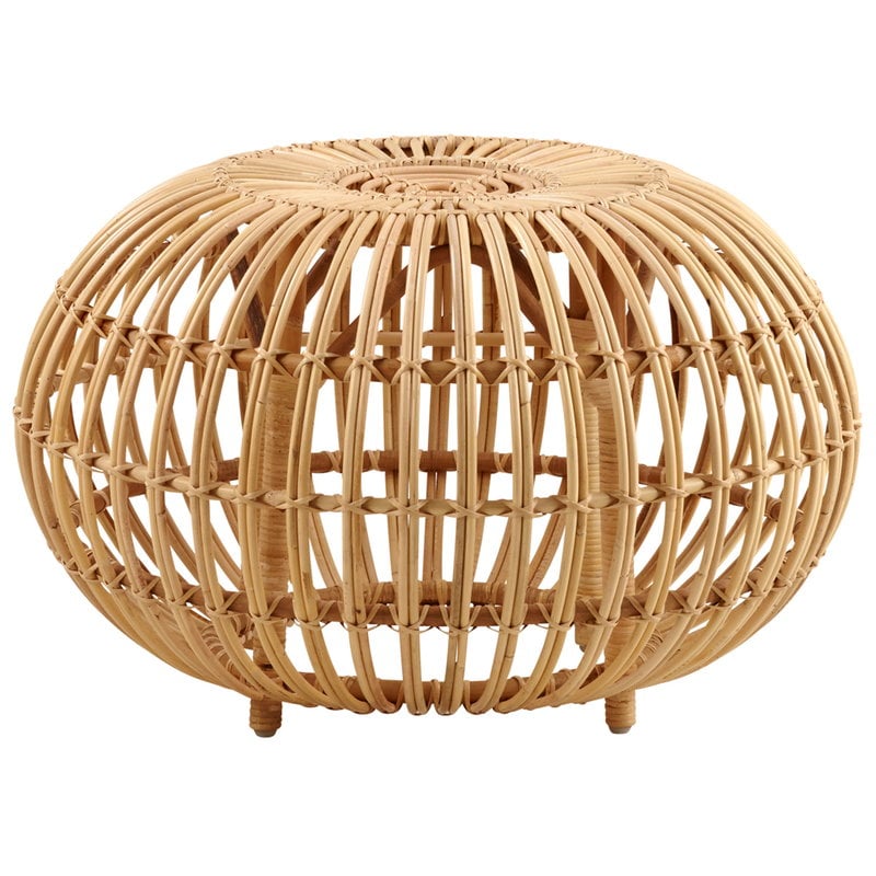 Franco Albini ottoman by Sika-Design #large, natural rattan #