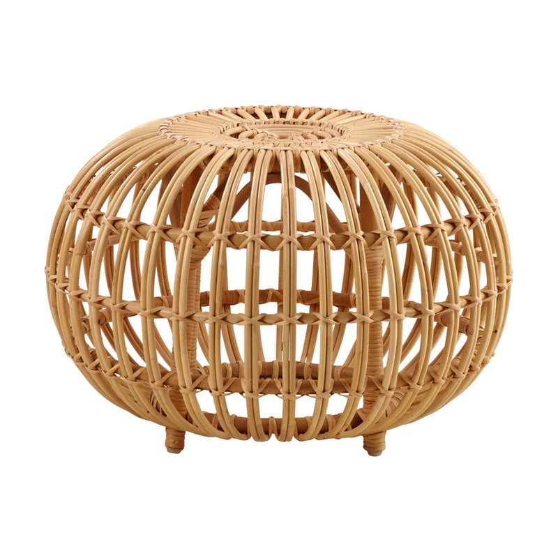 Franco Albini ottoman by Sika-Design #small, natural rattan #