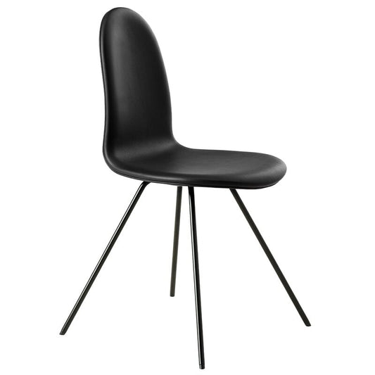Tongue chair by HOWE #black leather - black #