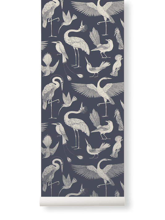 Katie Scott Wallpaper - Birds by Ferm Living