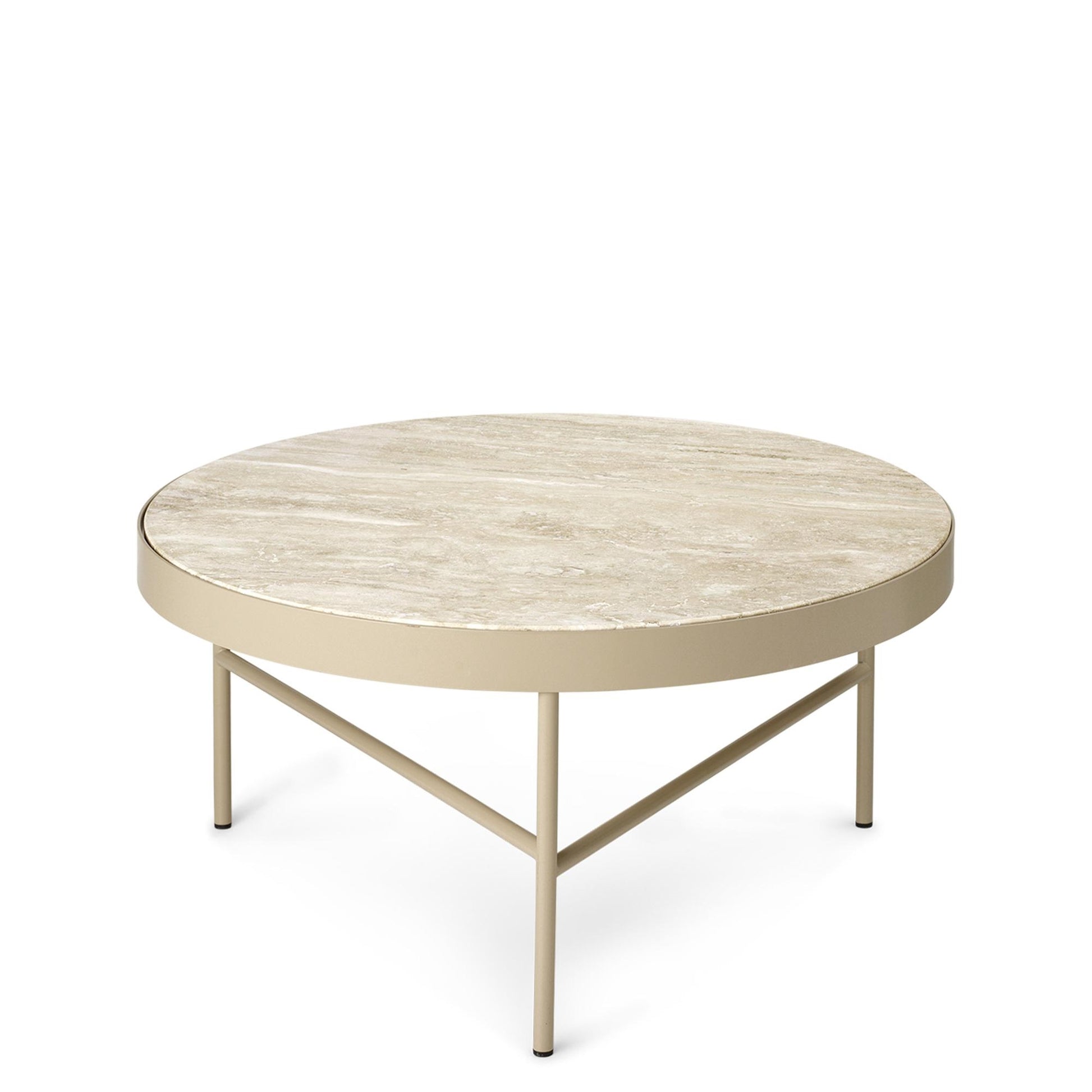 Travertine Coffee Table Large by Ferm Living #Cashmere
