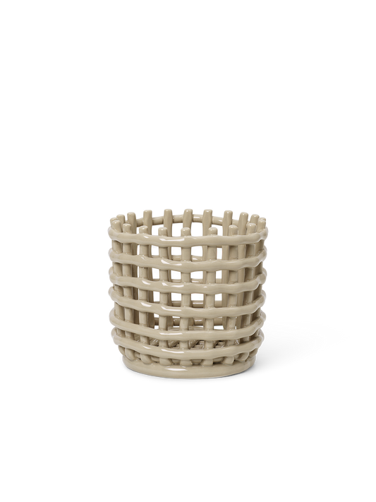 Ceramic Basket - Small by Ferm Living