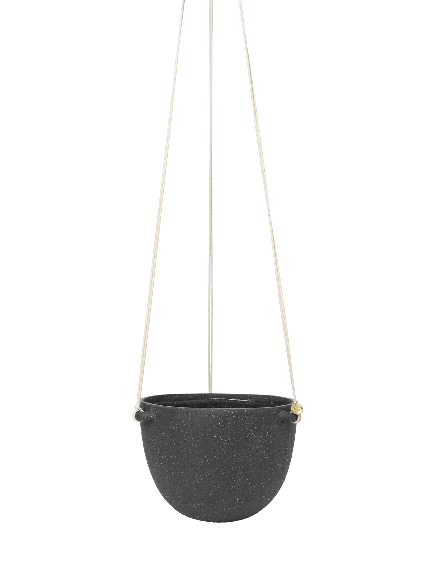 Speckle Hanging Pot - Dark Grey by Ferm Living