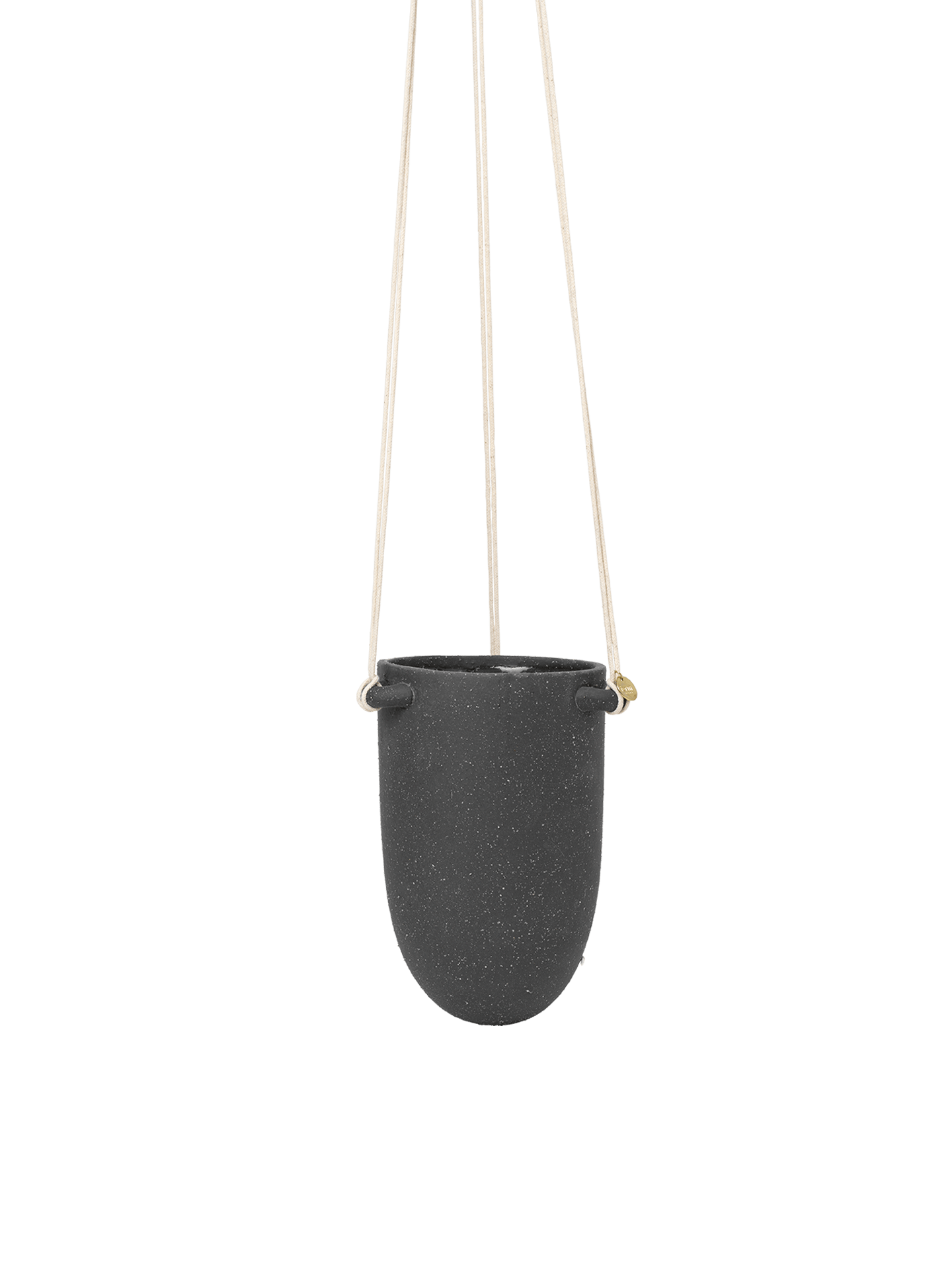 Speckle Hanging Pot - Dark Grey by Ferm Living