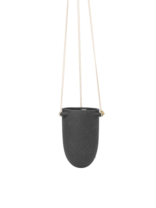 Speckle Hanging Pot - Dark Grey by Ferm Living