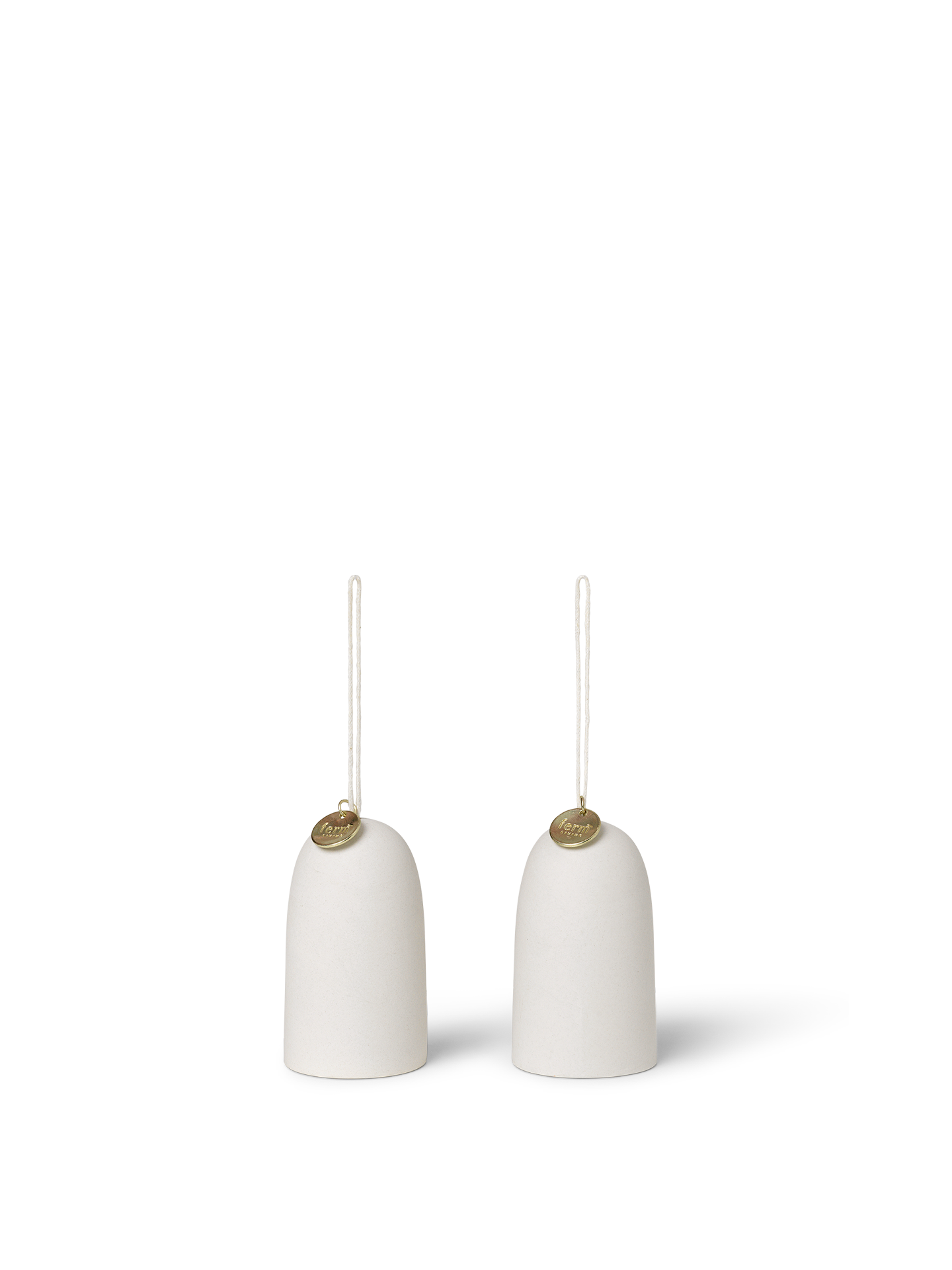 Bell Ceramic Ornament - Set of 2 by Ferm Living