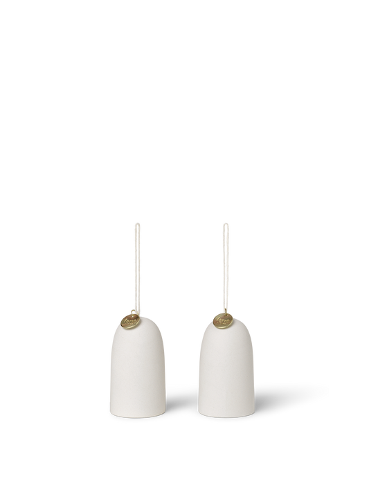 Bell Ceramic Ornament - Set of 2 by Ferm Living