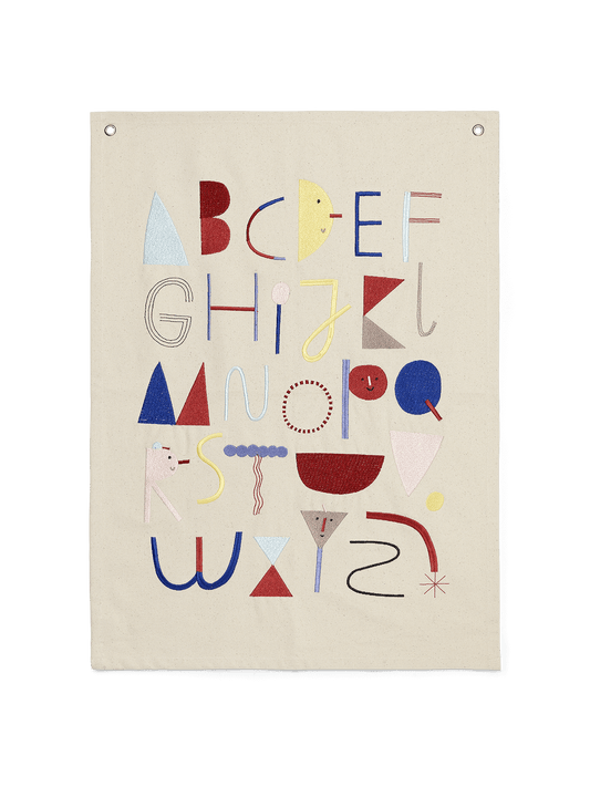 Alphabet Fabric Poster by Ferm Living