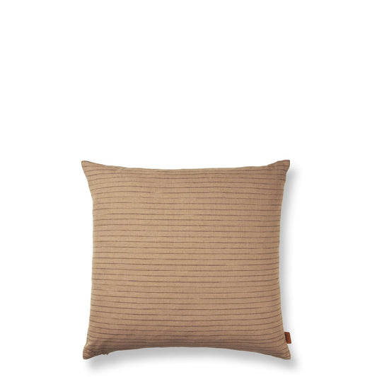 Brown Cotton Pillow by Ferm Living #Lines