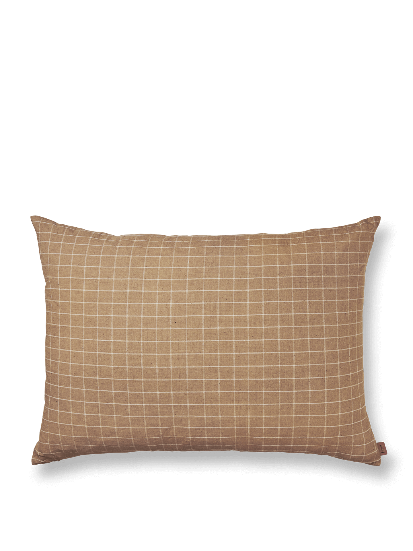 Brown Cotton Cushion Large by Ferm Living