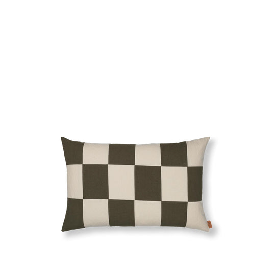 Fold Patchwork Cushion by Ferm Living #Dark Olive
