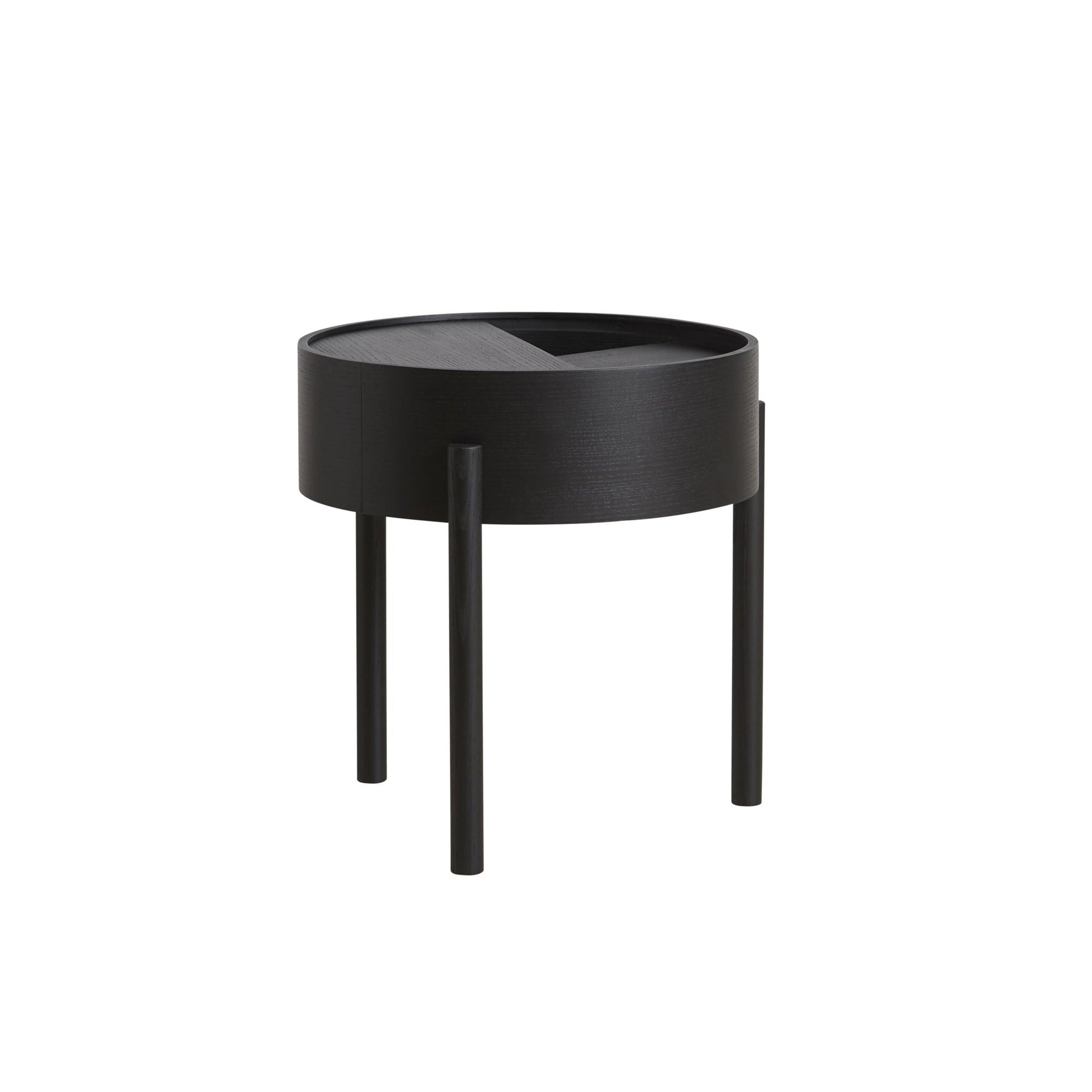 Arc Coffee Table Ø42 by WOUD #Black ash