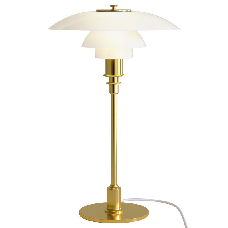 PH 3/2 table lamp by Louis Poulsen #metallised brass #