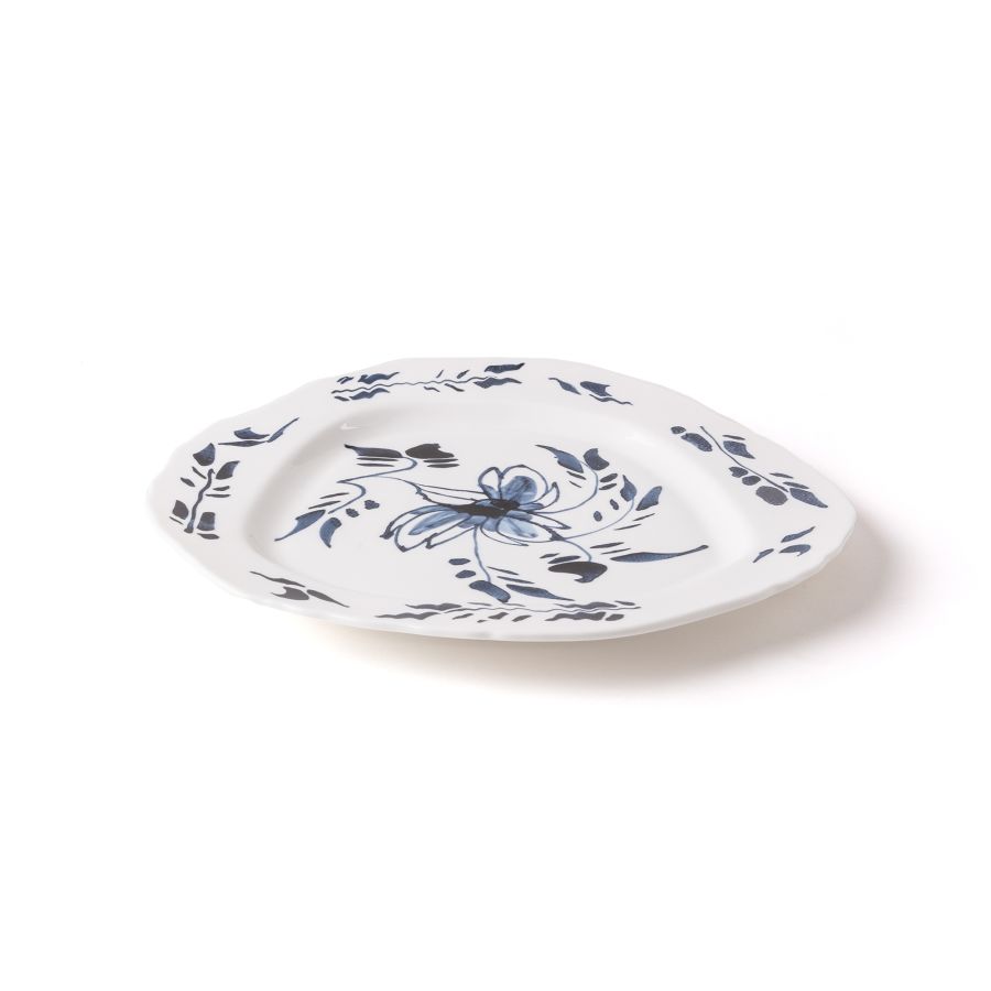 Porcelain Plate Classics on Acid English Delft by Seletti