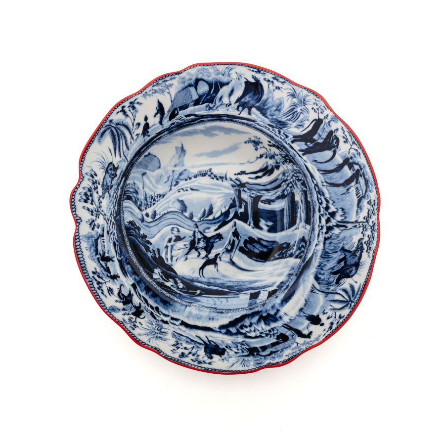 Porcelain Soup Plate Classics on Acid Arabian by Seletti