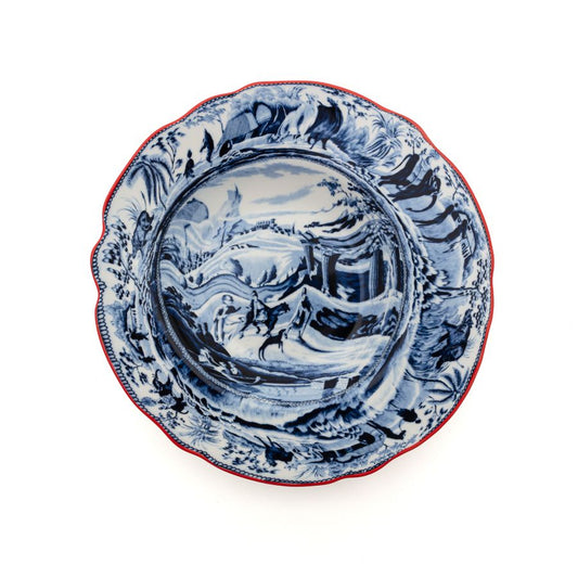 Porcelain Soup Plate Classics on Acid Arabian by Seletti