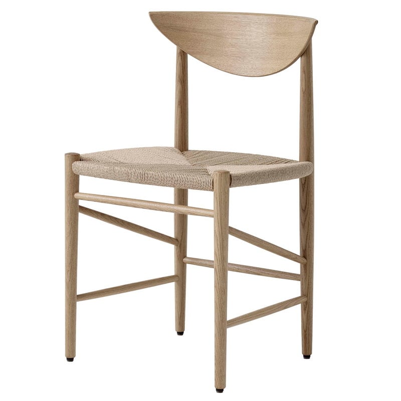 Drawn HM3 chair by &Tradition #white oiled oak #