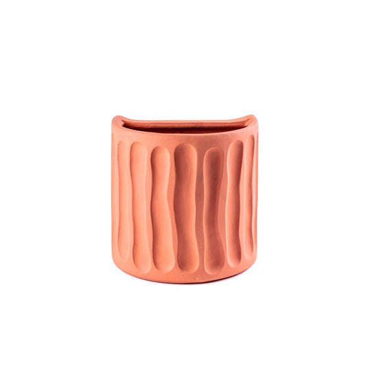 Terracotta Wall vase Magna Graecia Dorico by Seletti