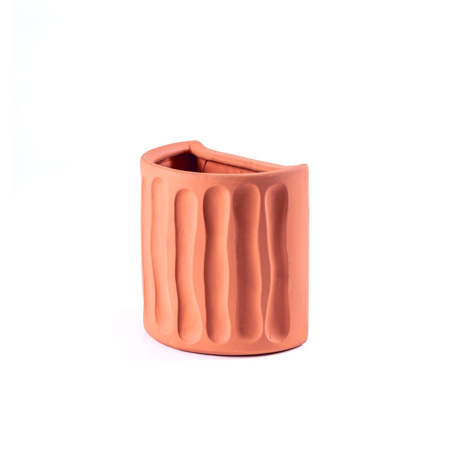 Terracotta Wall vase Magna Graecia Dorico by Seletti