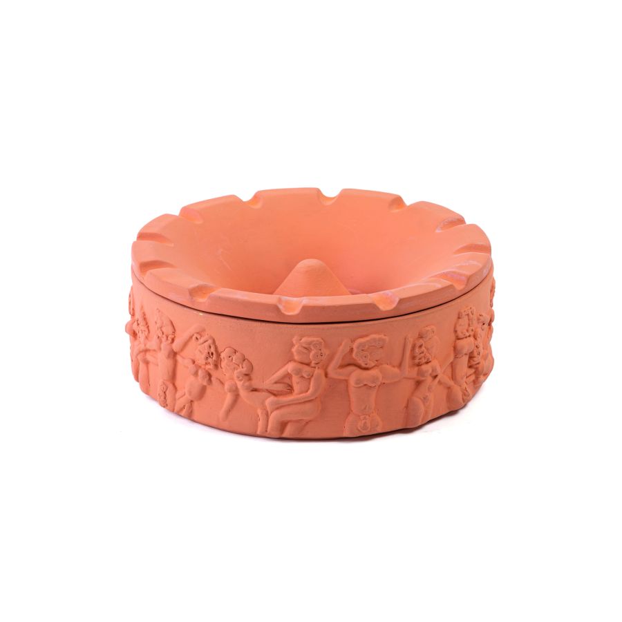 Terracotta Ashtray Magna Graecia Dialogues by Seletti