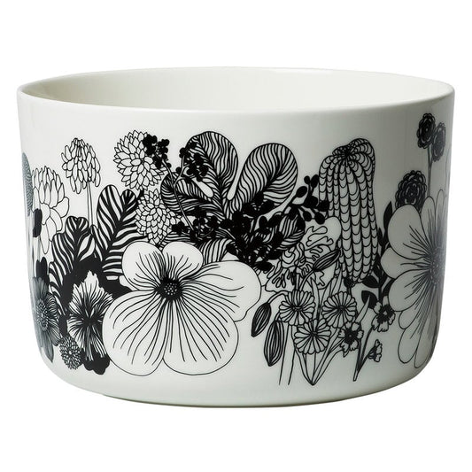 Oiva - Siirtolapuutarha serving dish 3,4 L by Marimekko #white-black #