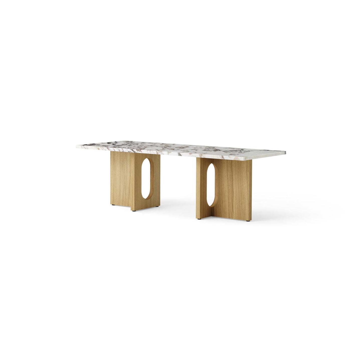 Androgyne Coffee Table by Audo #Oak / Rose marble