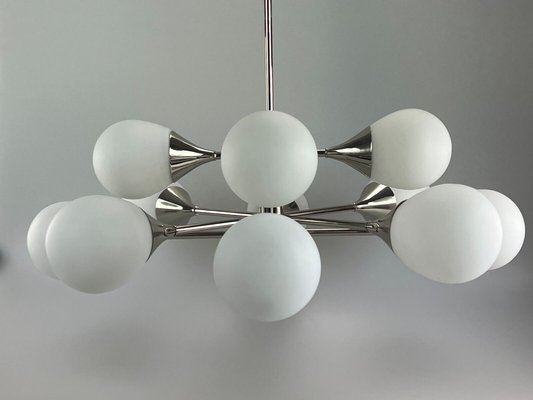 12-Flame Sputnik Chandelier from Kaiser Leuchten, 1960s / 70s-EJL-1362054